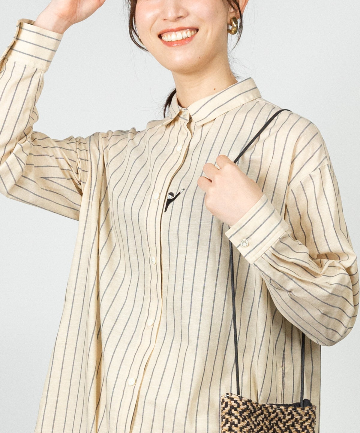 モデル着用画像(ベージュ)