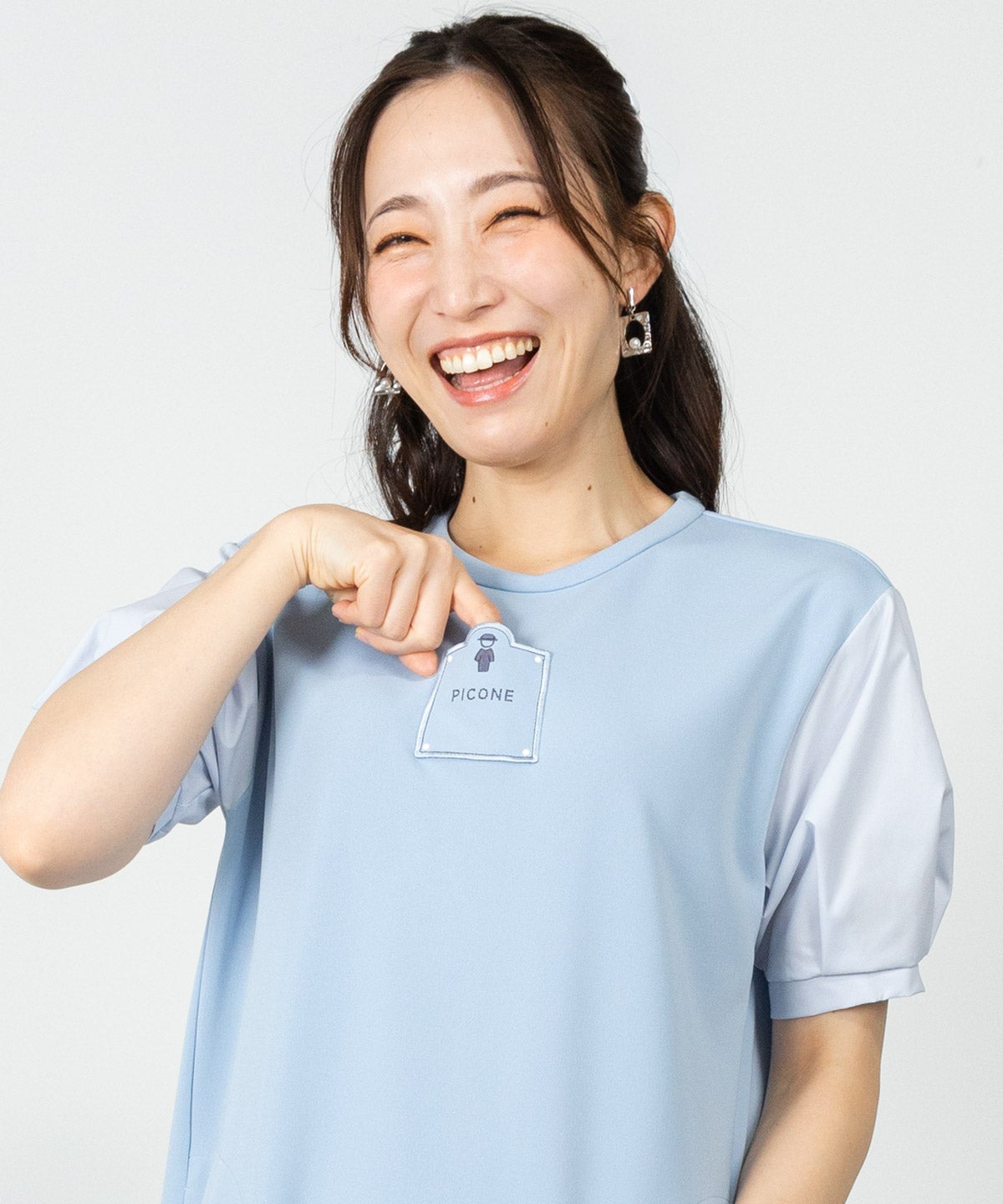 袖切替UV冷感ワンピース|スタジオピッコーネ - ゴルフウェアや婦人服通販