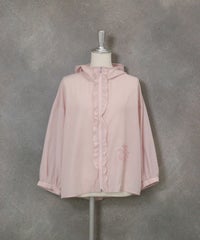 フロントフリルブルゾン（ピンク）