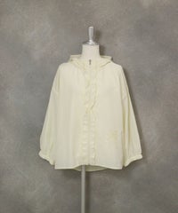 フロントフリルブルゾン（クリーム）