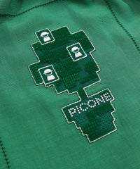 刺繍部分（グリーン）