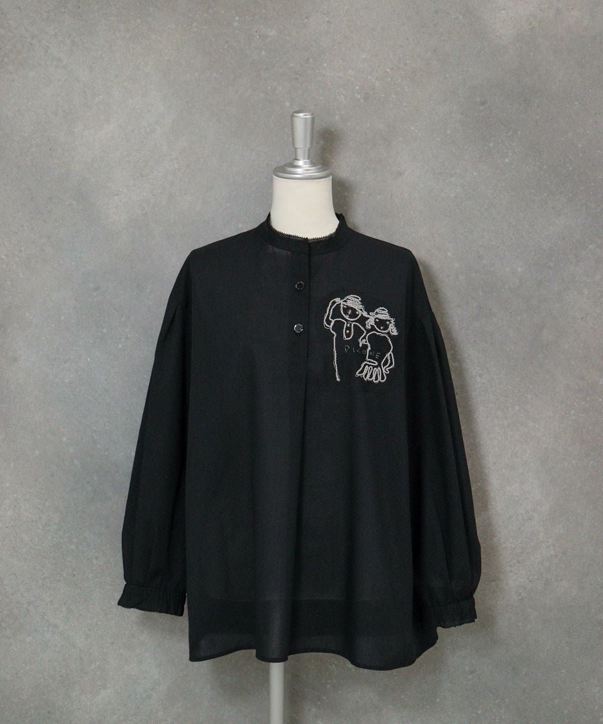 コットン混チュール刺繍速乾ブラウス|スタジオピッコーネ - ゴルフ