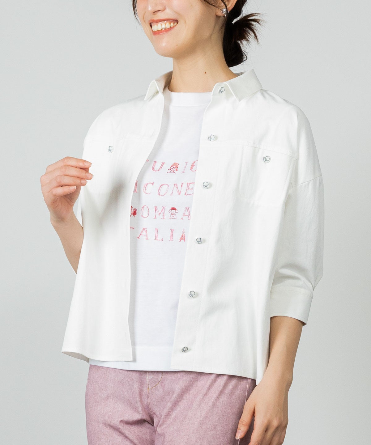 モデル着用画像（ホワイト）