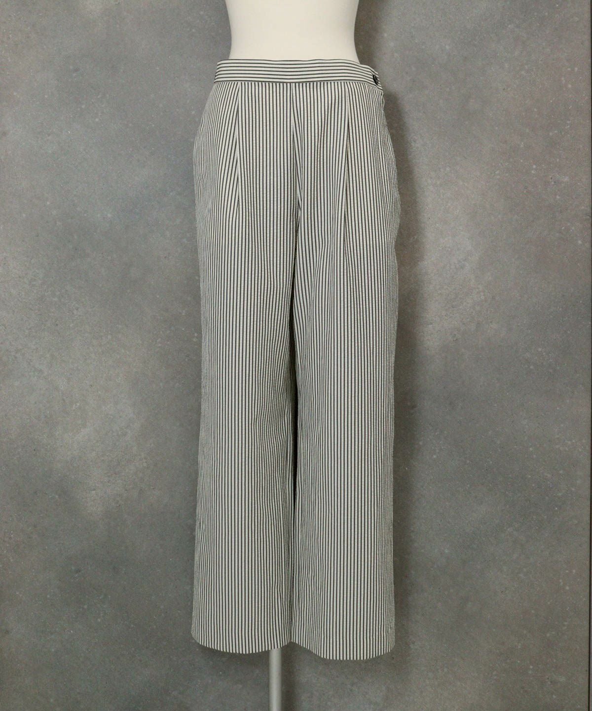 サッカーストライプワイドパンツ（ブラック）