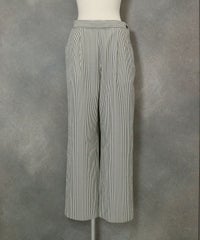 サッカーストライプワイドパンツ（ブラック）