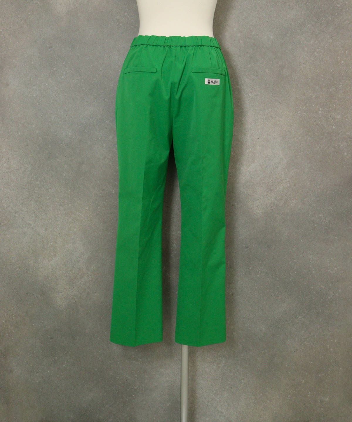 撥水プルオンカラーパンツ後（グリーン）