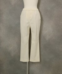 撥水プルオンカラーパンツ（ホワイト）