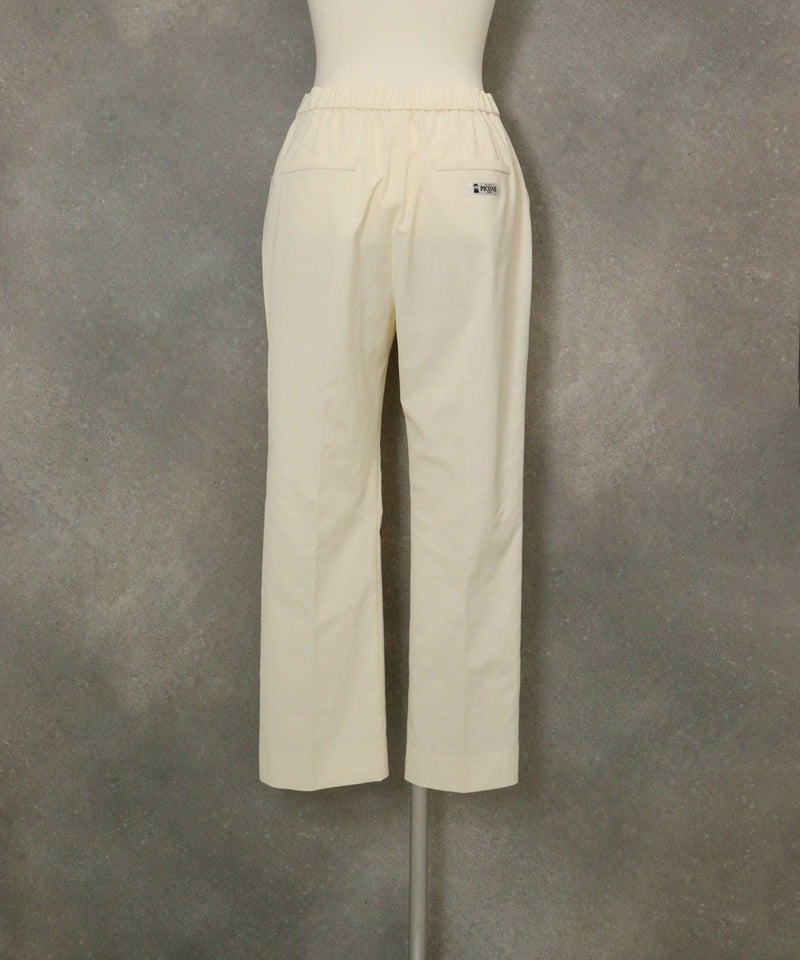 撥水プルオンカラーパンツ後（ホワイト）