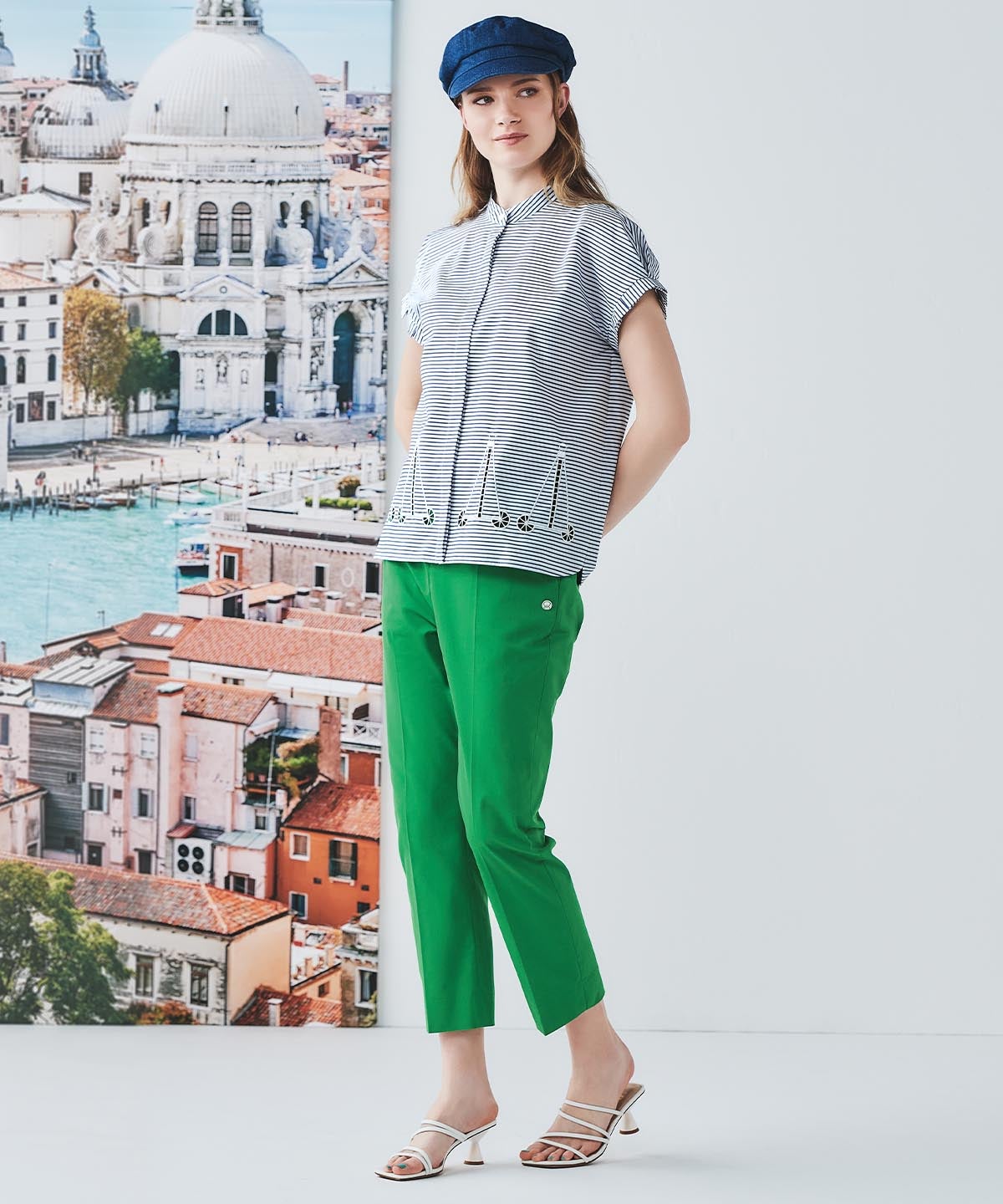 モデル着用画像（グリーン）