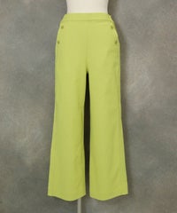 サイドステッチUV速乾ワイドパンツ（ライトグリーン）