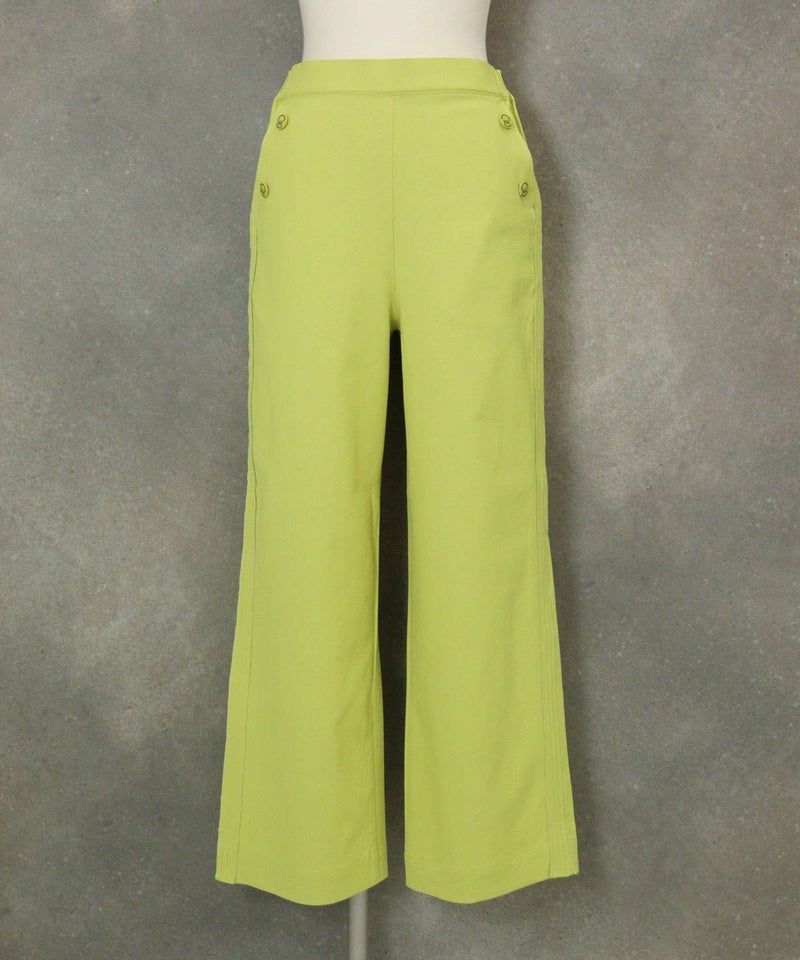 サイドステッチUV速乾ワイドパンツ（ライトグリーン）