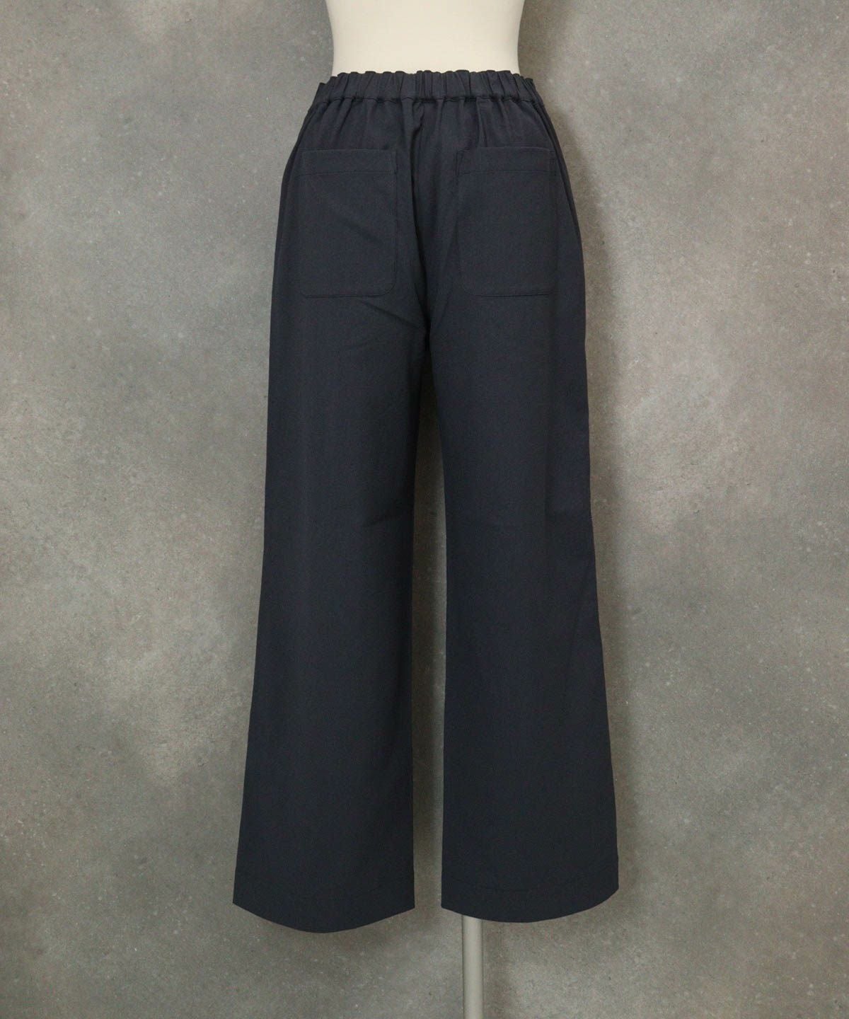 サイドステッチUV速乾ワイドパンツ後（グレー）