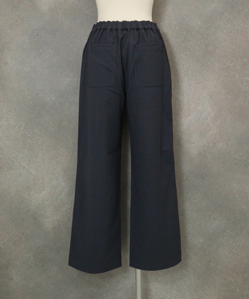 サイドステッチUV速乾ワイドパンツ後（グレー）