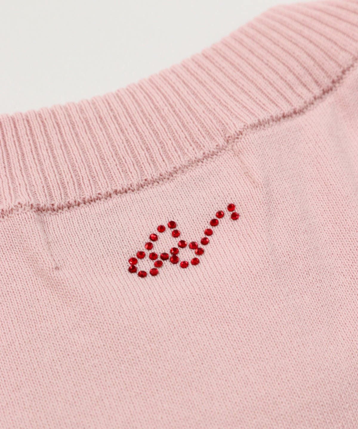 【新品】PICONE CLUB ピンク タートルネック セーター刺繍size02 コットン混picolady半袖ニット|スタジオピッコーネ - ゴルフウェアや
