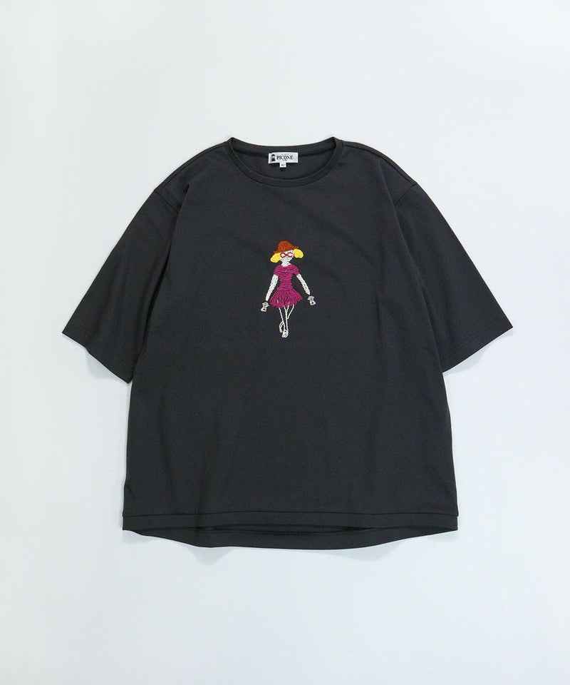 コード刺繍UV速乾プルオーバー（グレー）