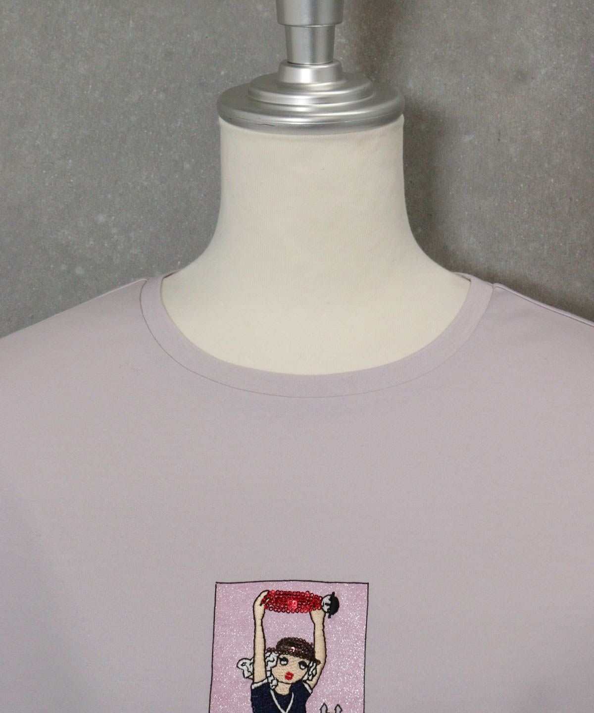 襟元部分（ライトグレー）