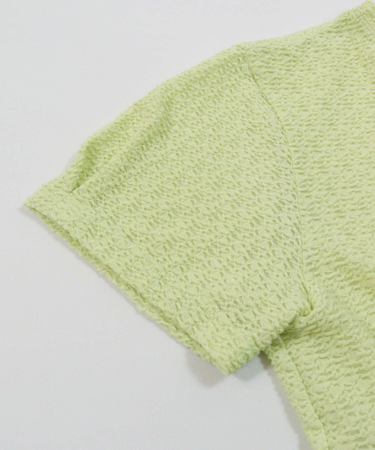 袖口部分（ライトグリーン）