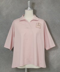 コットン100％スキッパープルオーバー（ピンク）