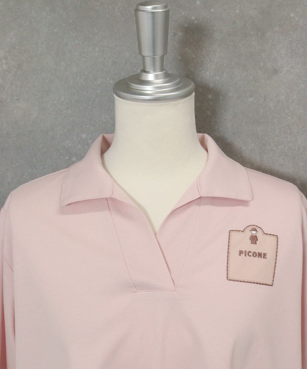 襟元部分（ピンク）