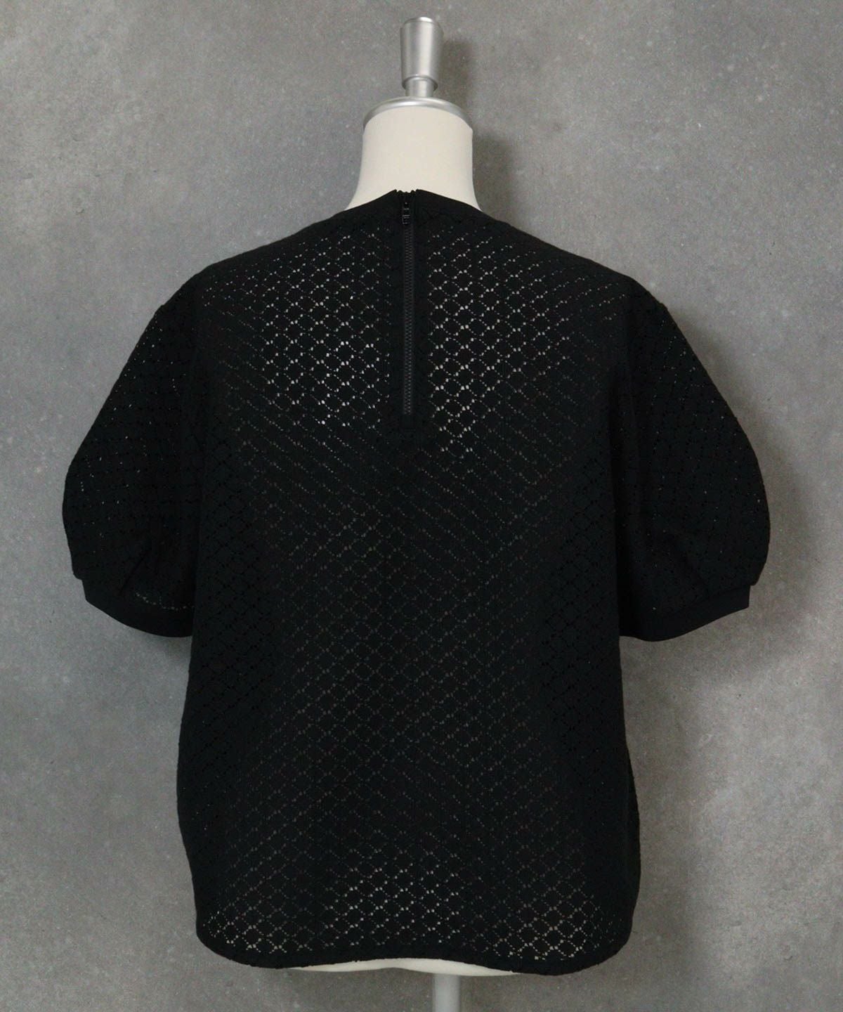 クロシェレースプルオーバー後（ブラック）