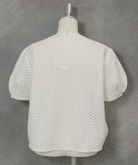 クロシェレースプルオーバー後（ホワイト）