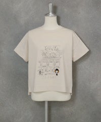 コットン混冷感ポンチプルオーバー（ベージュ）