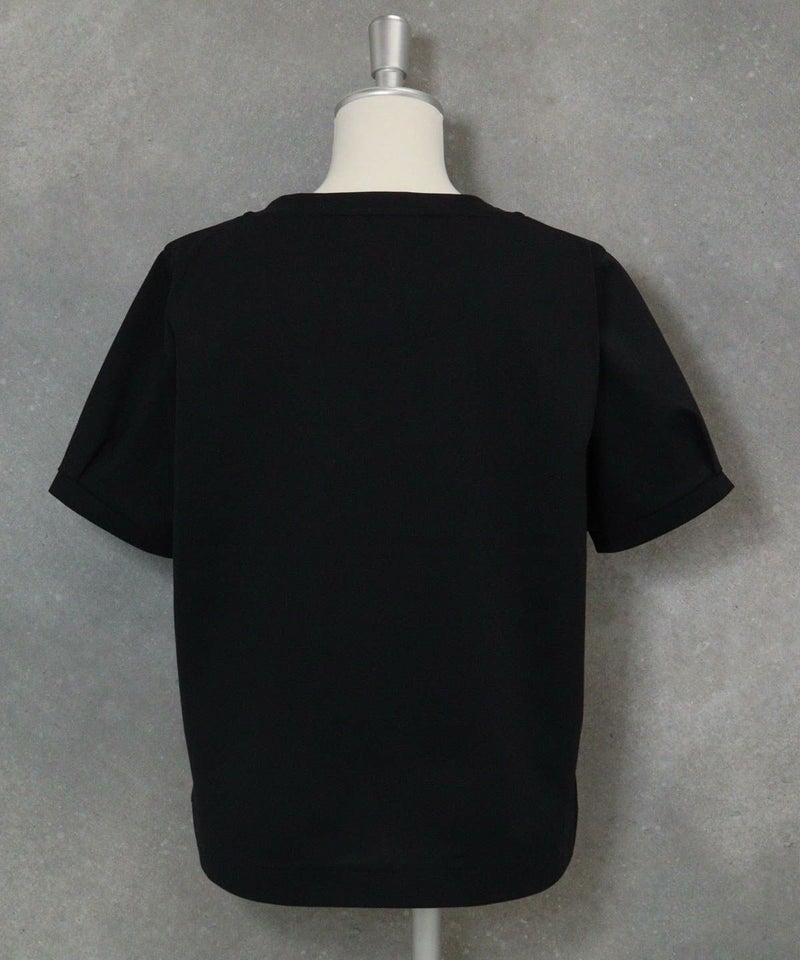 コットン100％ビーズ刺繍UVプルオーバー後（ネイビー）