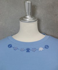 襟元部分（ライトブルー）