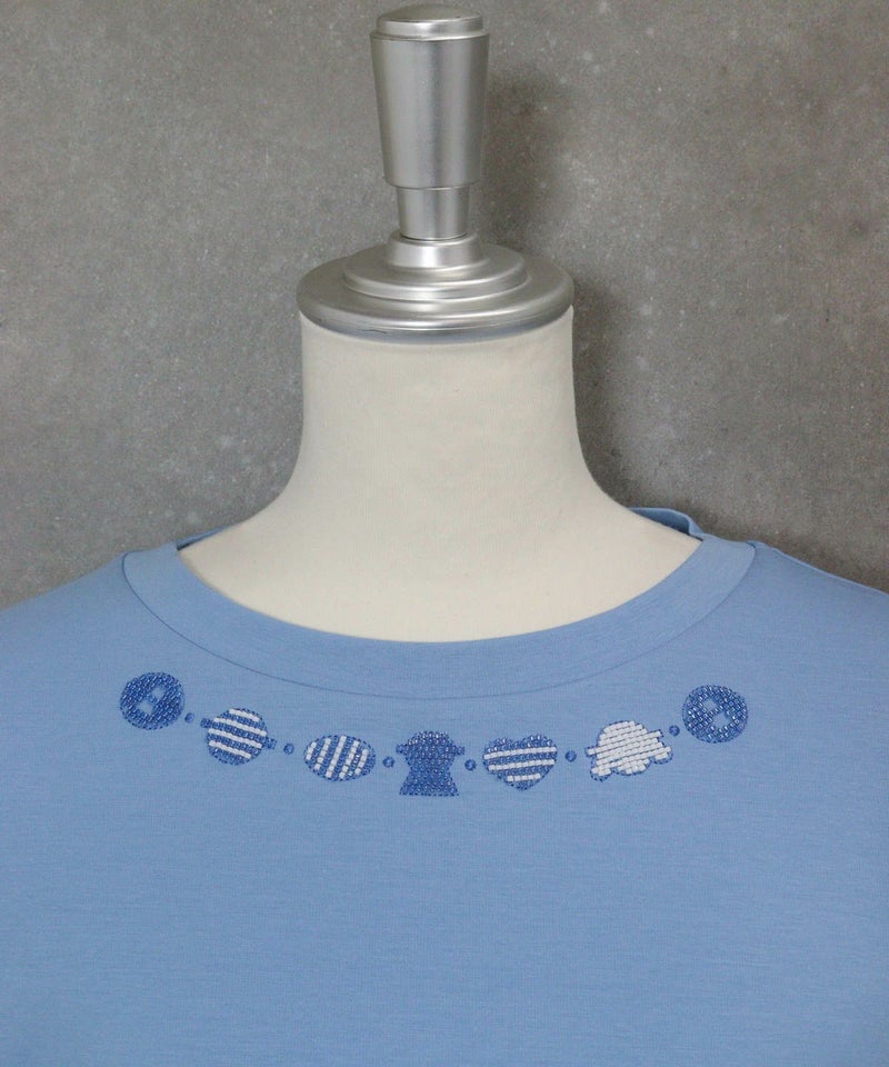 襟元部分（ライトブルー）