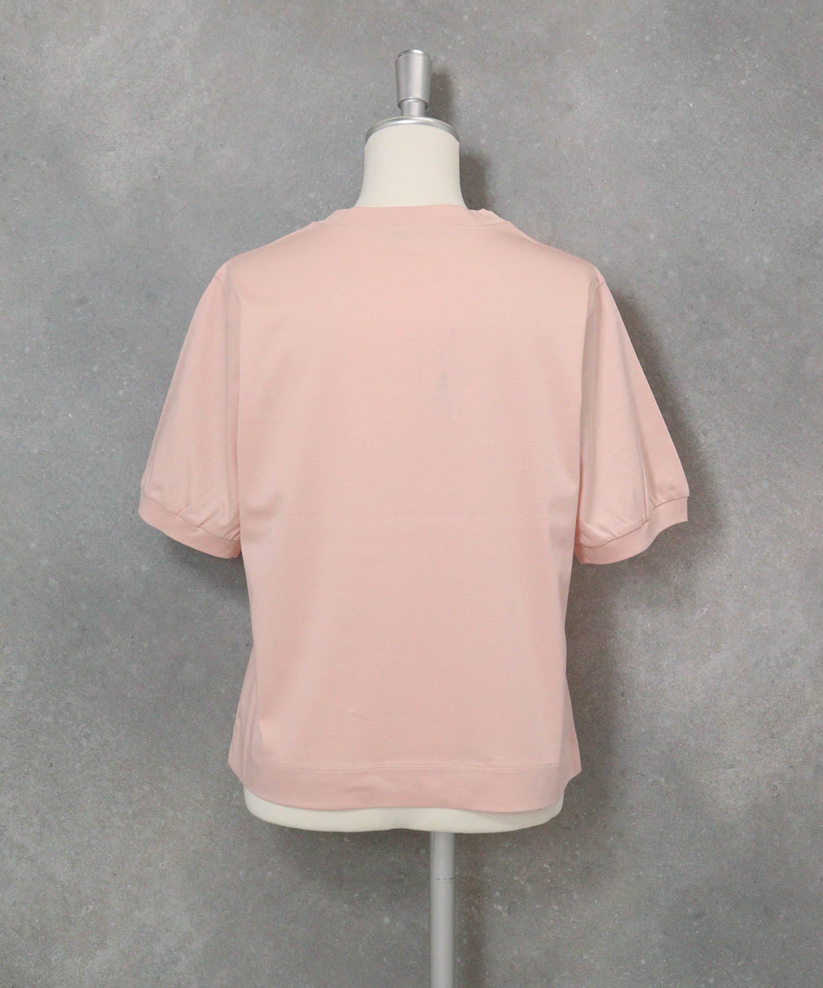 チュール刺繍冷感プルオーバー(ピンク)後ろ