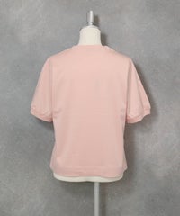 チュール刺繍冷感プルオーバー(ピンク)後ろ