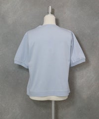 チュール刺繍冷感プルオーバー(ライトブルー)後ろ