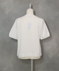 チュール刺繍冷感プルオーバー(ホワイト)後ろ