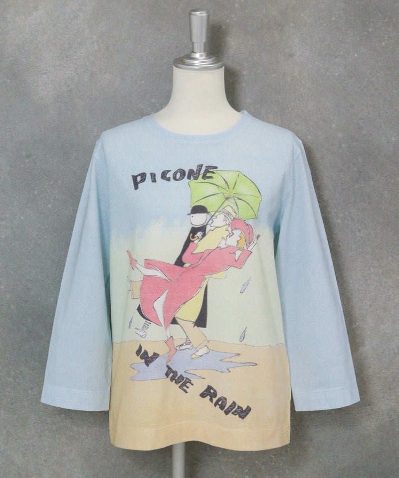 アートイラストプルオーバー（ブルー）