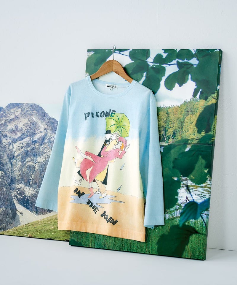 アートイラストプルオーバー（ブルー）