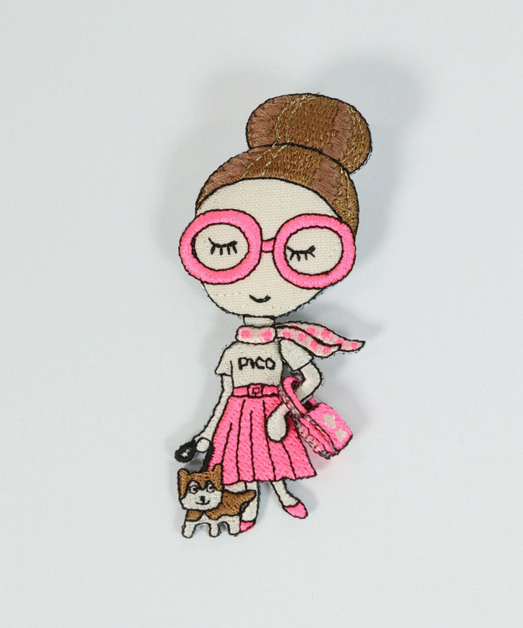 ブローチ-LADY&CAT-(マルチ)前