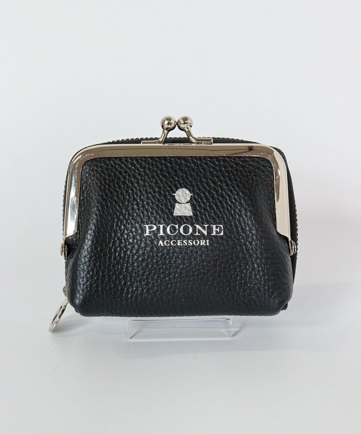 メタリック牛革ウォレット（ブラック）