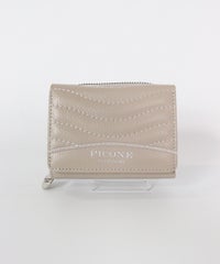 レザーウォレット(ベージュ)前