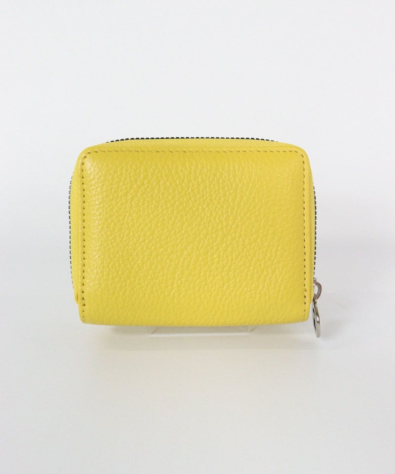 レザーウォレット(イエロー)後ろ