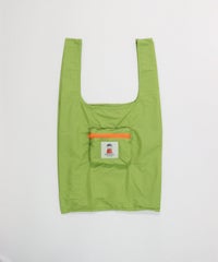 折りたたみエコバッグ(ライトグリーン)前