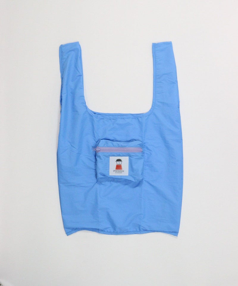 折りたたみエコバッグ(ブルー)前