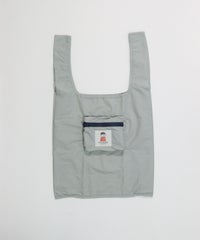折りたたみエコバッグ(ライトグレー)前