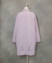 UV冷感スプリングコート(ライトパープル)後ろ