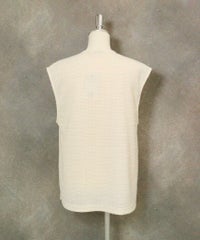 ラメツイードジャージーベスト(ホワイト)後ろ