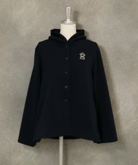 フード付ダンボールブルゾン(ネイビー）
