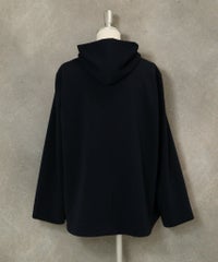 フード付ダンボールブルゾン後(ネイビー）