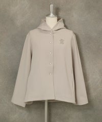 フード付ダンボールブルゾン(ライトグレー）