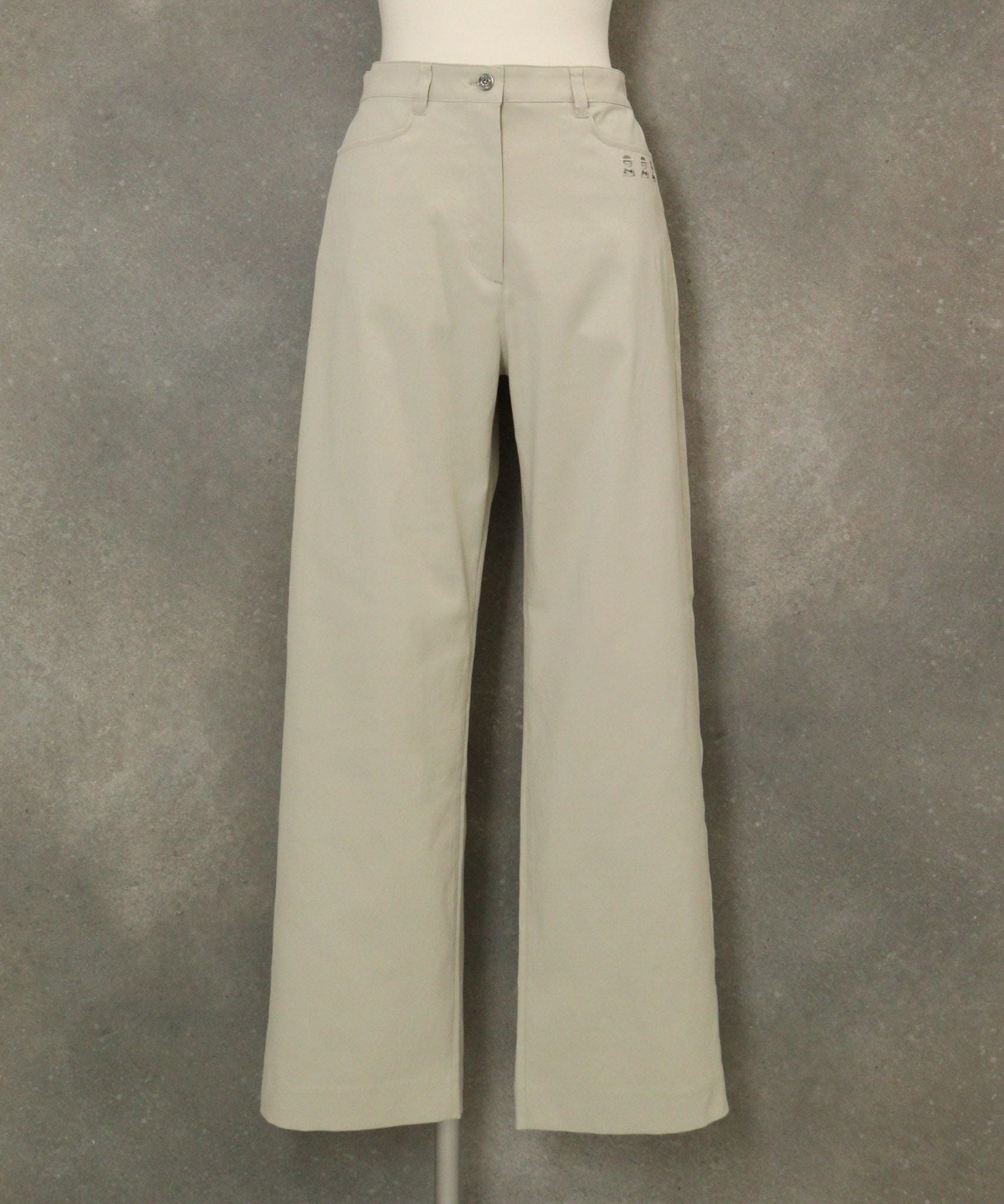 UV冷感ストレートチノパンツ（ベージュ）