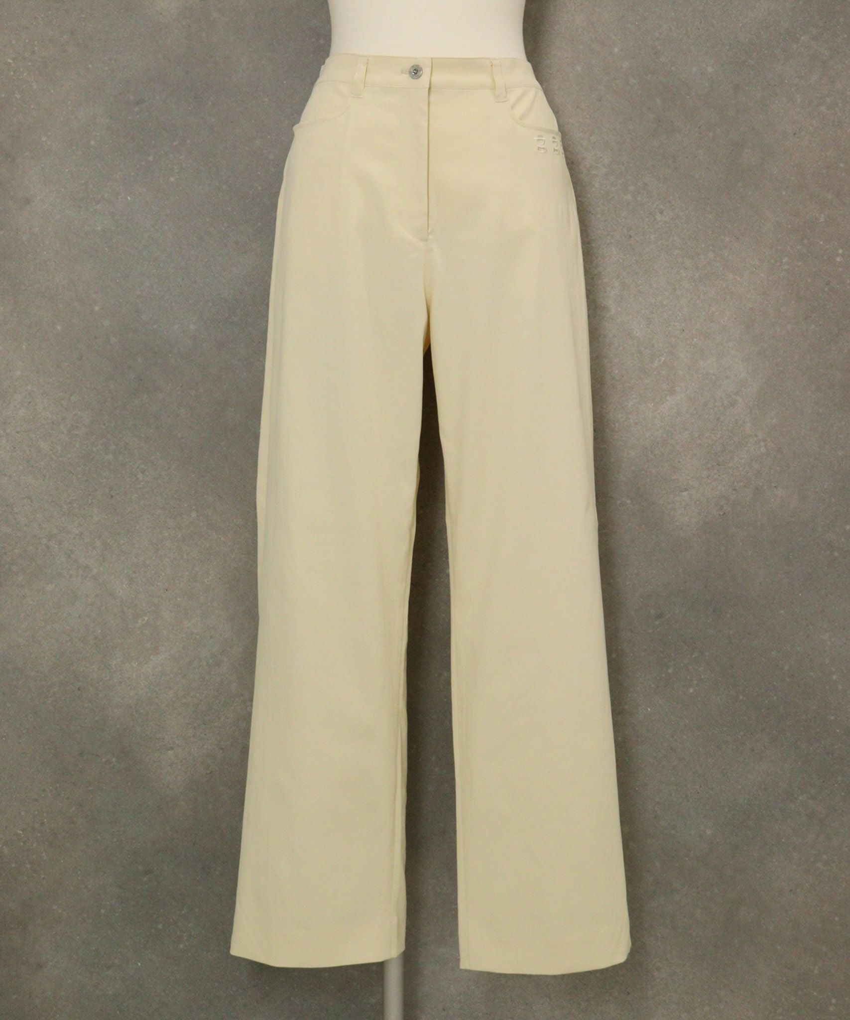 UV冷感ストレートチノパンツ（イエロー）