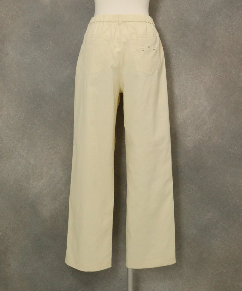 UV冷感ストレートチノパンツ後（イエロー）